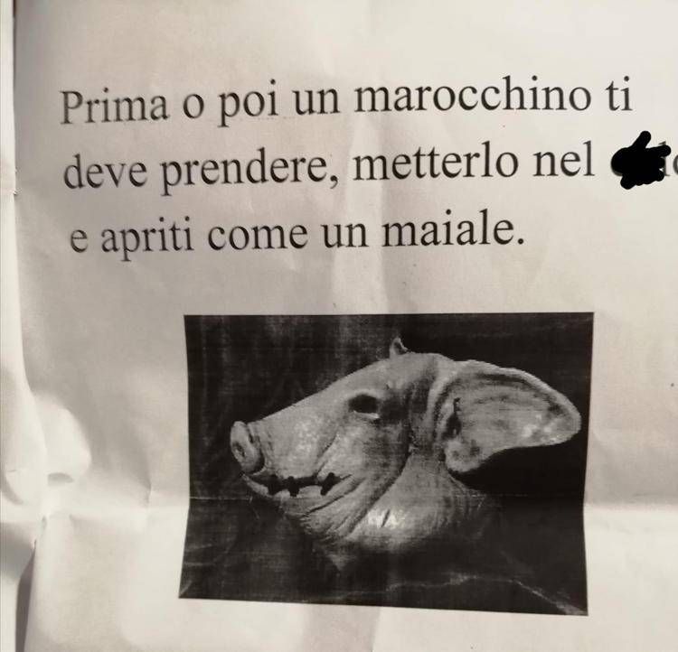 **Marocchinate: intimidazione contro presidente Anvm, volantino con minacce e testa di maiale**