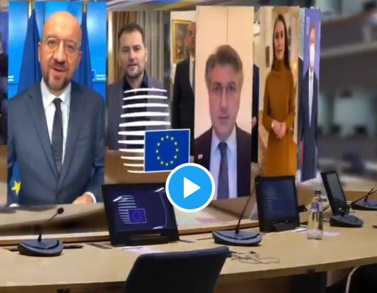 Covid, video-appello dei 27 leader Ue: 