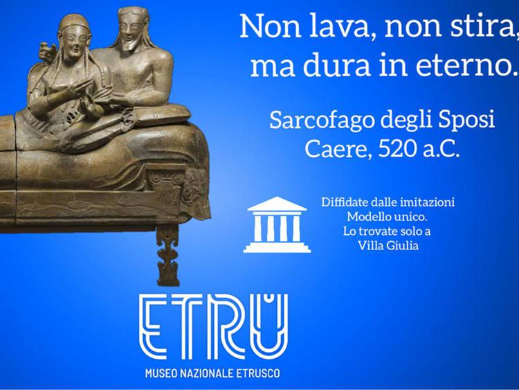 Immagine del post pubblicato oggi sulla pagina facebook del Museo Etrusco di Villa Giulia