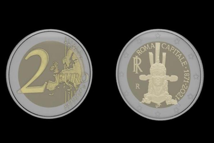 Ecco la moneta da 2 euro per i 150 anni di Roma Capitale
