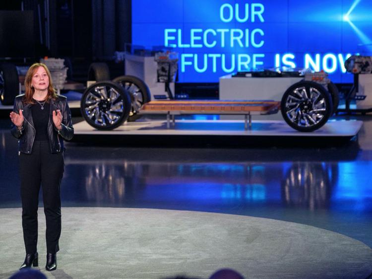 Dal 2035 solo veicoli elettrici per General Motors
