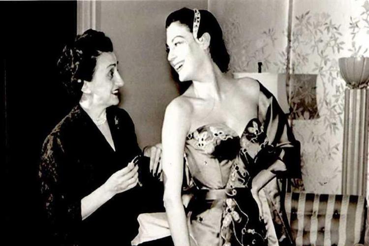 Micol Fontana e Ava Gardner (1954) - (Foto dell'Ufficio Stampa)