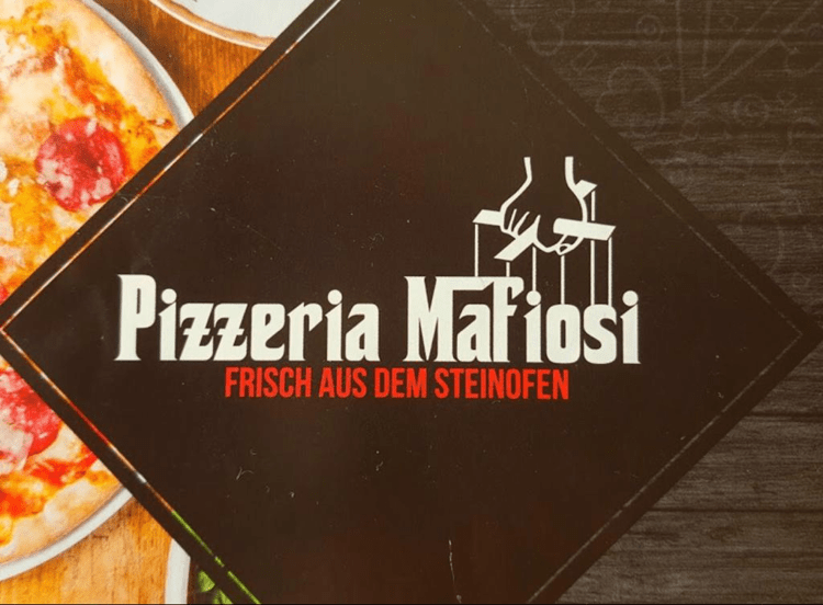 Il logo della pizzeria Mafia a Colonia