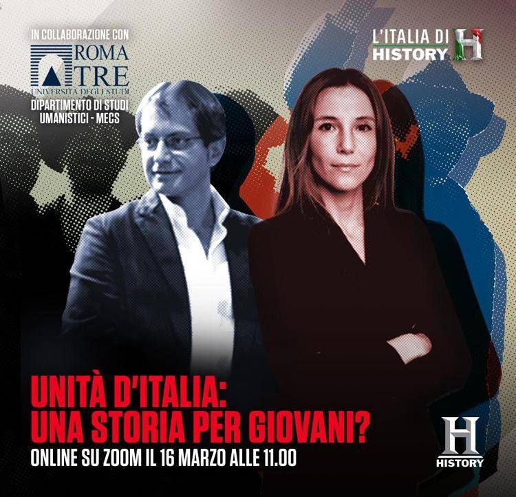 Unità d'Italia, webinar History Channel con Università Roma Tre su unificazione e giovani