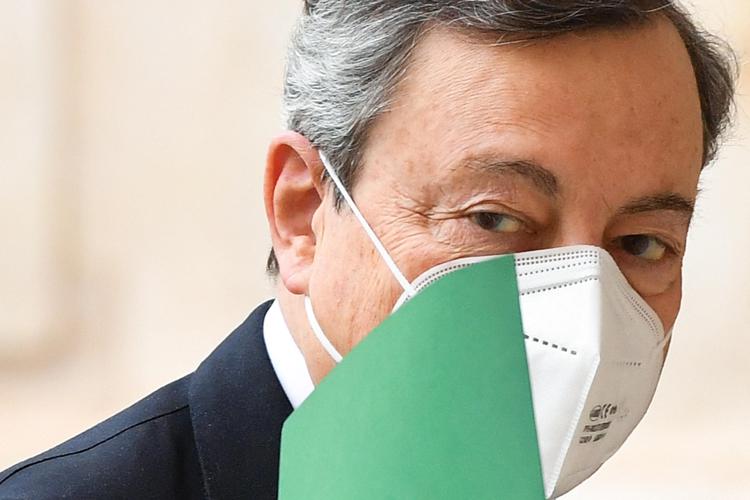 Mario Draghi(Photo by Tiziana FABI / AFP)