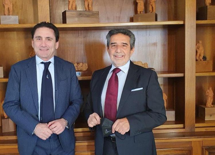 Il direttore generale Stefano Esposito e il presidente di Bper Leasing-Sardaleasing Giacomo Spissu