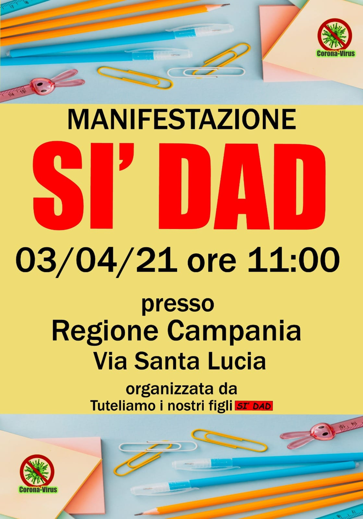 'Sì Dad, Governo demagogo', sabato in piazza si comincia da Napoli