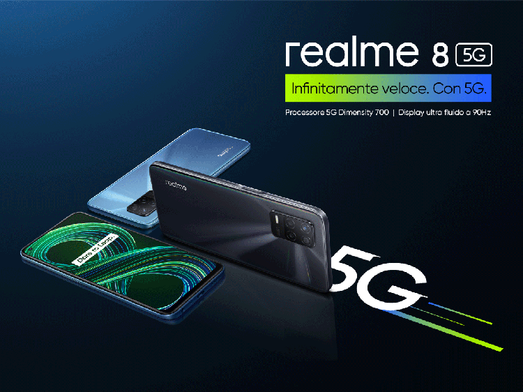 realme presenta due nuovi smartphone della Serie 8:realme 8 5G e realme 8