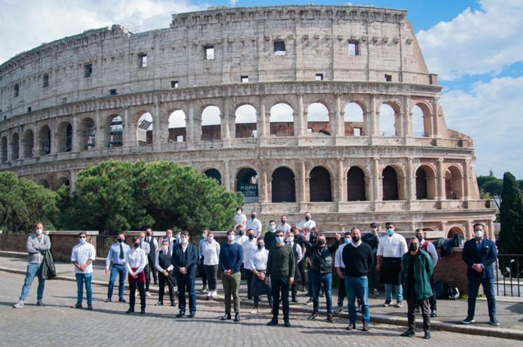 Arcs Roma, i ristoratori dal Colosseo 'un invito alla ripartenza turistica dell’Italia