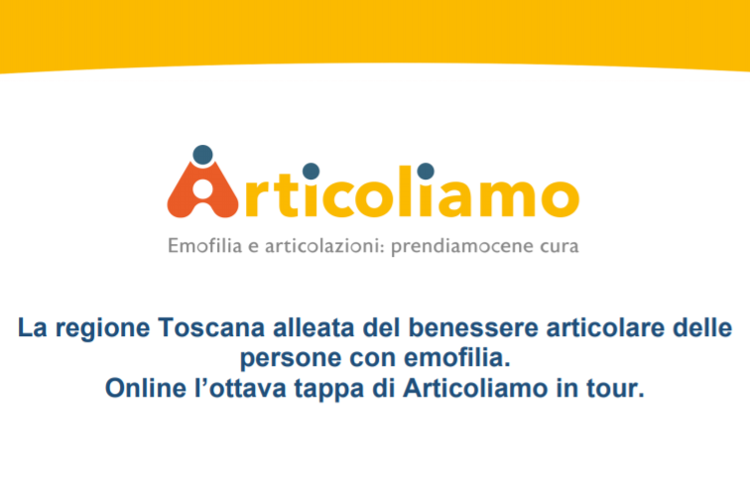 Campagna su salute articolare emofilici fa tappa in Toscana