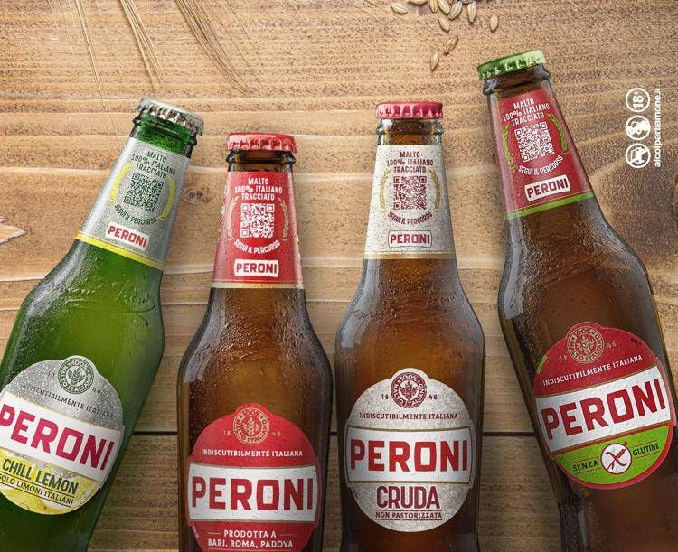 Birra Peroni celebra 175 anni con nuova grafica e blockchain