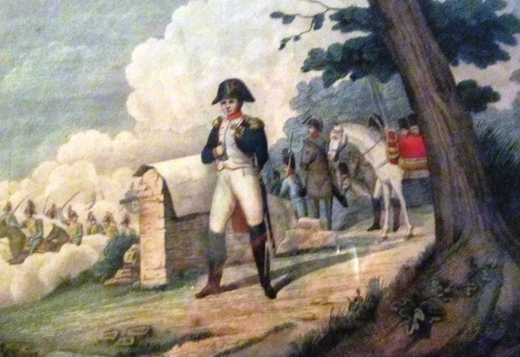 Napoleone a Charleroi. Litografia della collezione D'Aquino-Allder