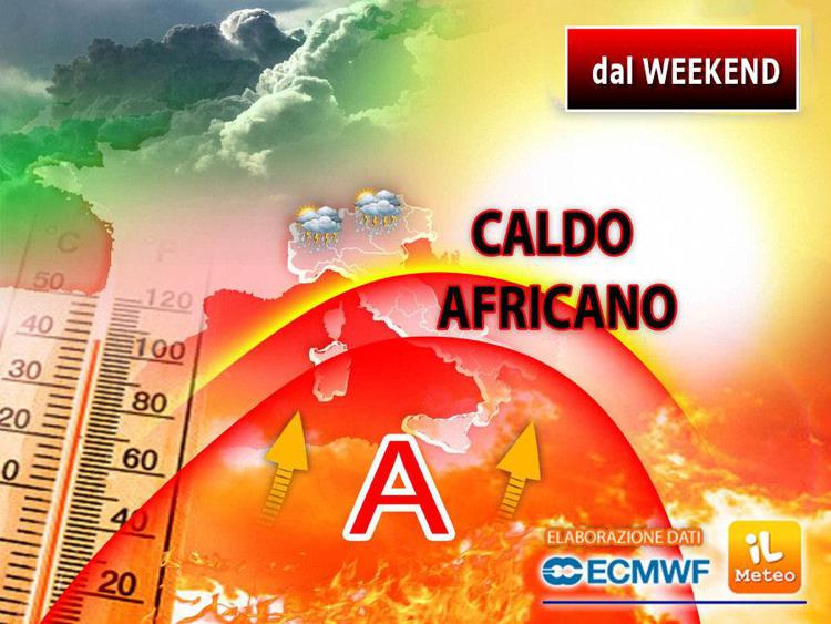 Caldo africano in arrivo dal weekend, punte di 34°: ecco dove