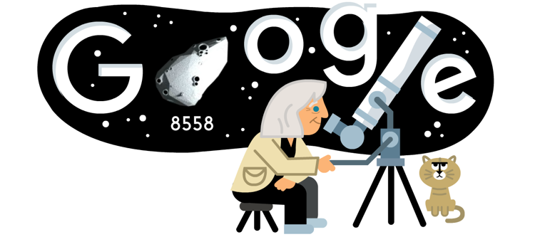 il Doodle di Google, un omaggio a Margherita Hack (Foto Google)  
