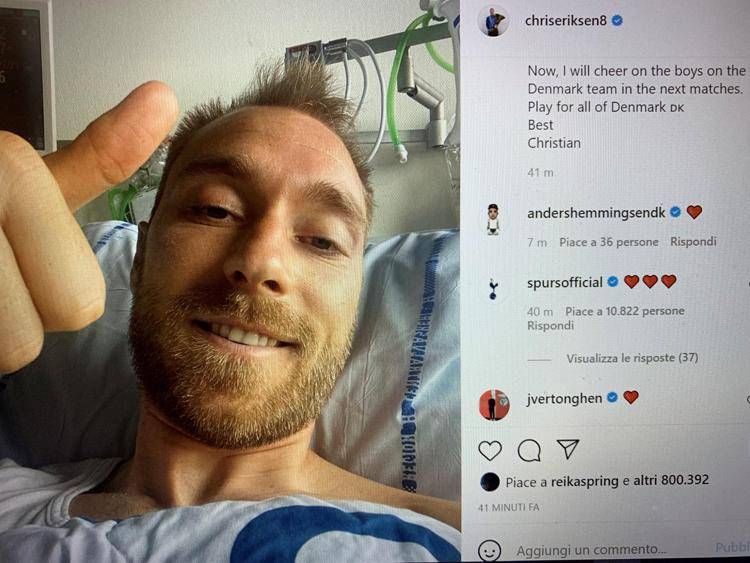 Dal profilo Instagram di Christian Eriksen