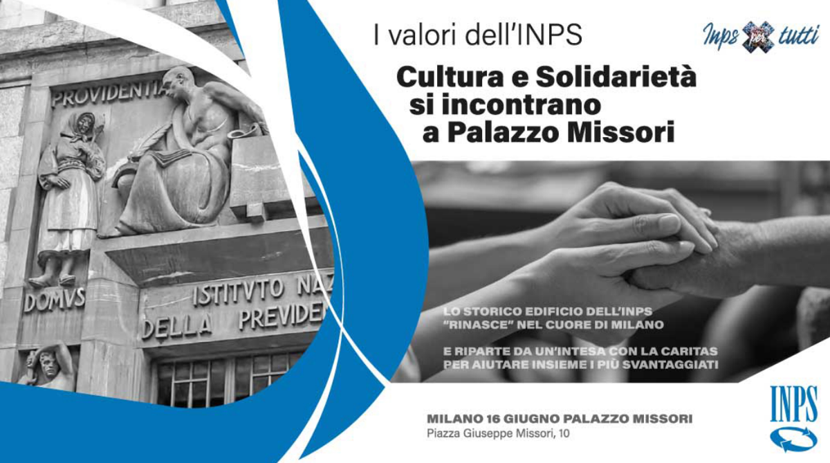 Inps, cultura e solidarietà a Palazzo Messori