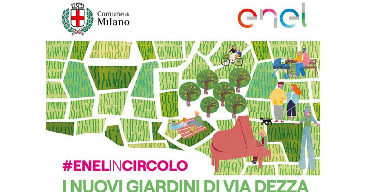 A Milano inaugurati i nuovi giardini di via Dezza riqualificati dall'Enel