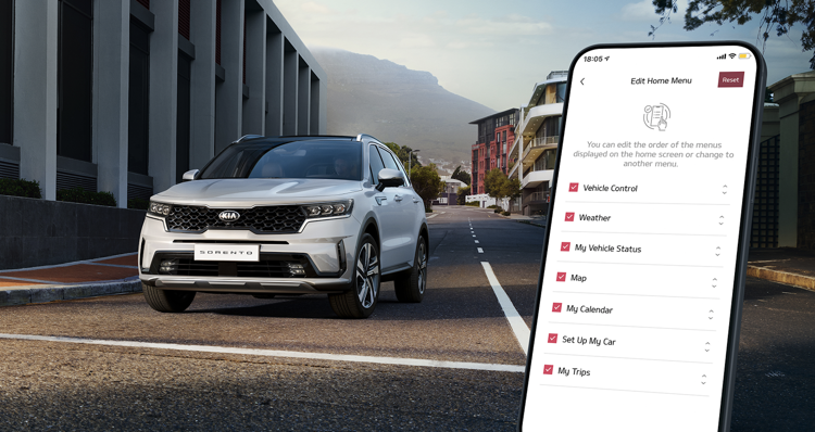 La App Kia UVO Connect viene aggiornata con una grafica più definita, menu rivisti e funzionalità aggiuntive
