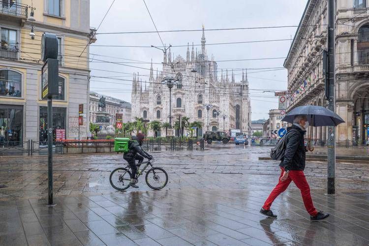 Pioggia a Milano