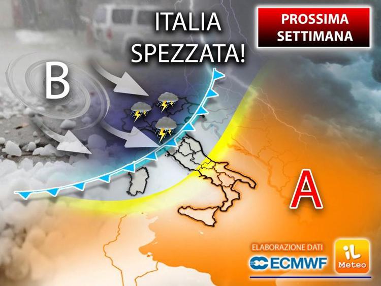 Italia divisa a metà tra grandine e sole: cosa ci aspetta la prossima settimana