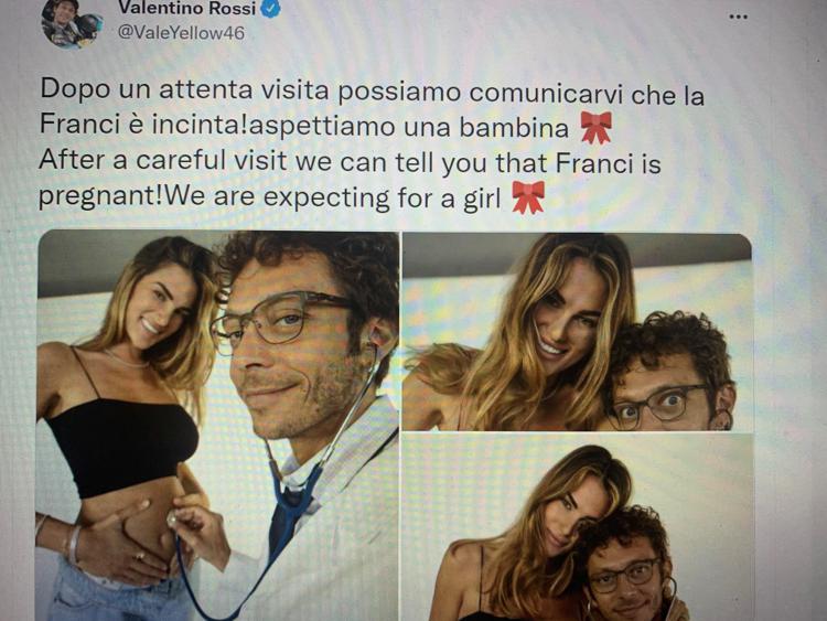 Dal profilo Twitter di Valentino Rossi