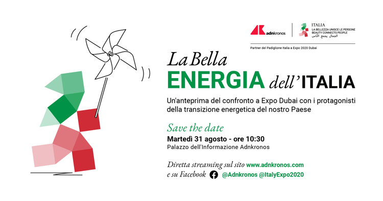 La Bella Energia dell’Italia, in Adnkronos il Forum su transizione energetica