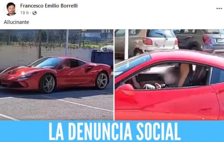 Napoli, bimbo di 11 anni alla guida di una Ferrari: è polemica sui social