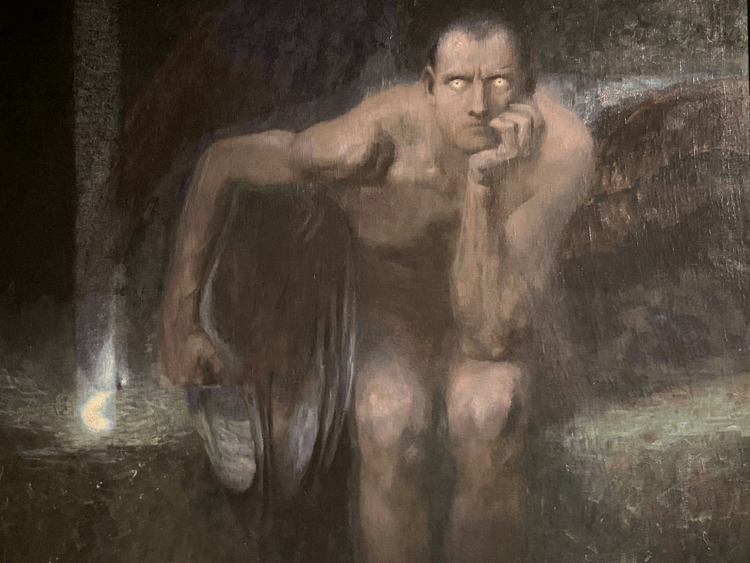 'Lucifero' di Franz von Stuck - (foto AdnKronos)