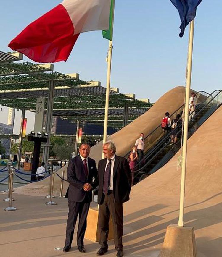 Expo Dubai, presidente Gksd Kamel Ghribi visita Padiglione Italia