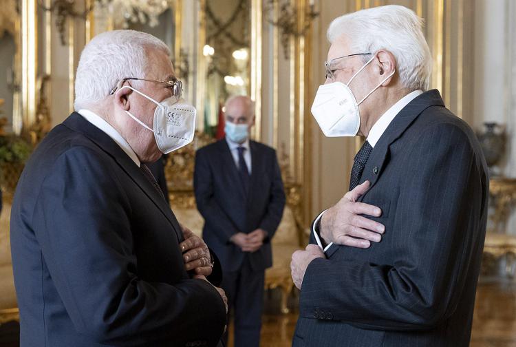 Mattarella in talks with Abbas at Quirinale