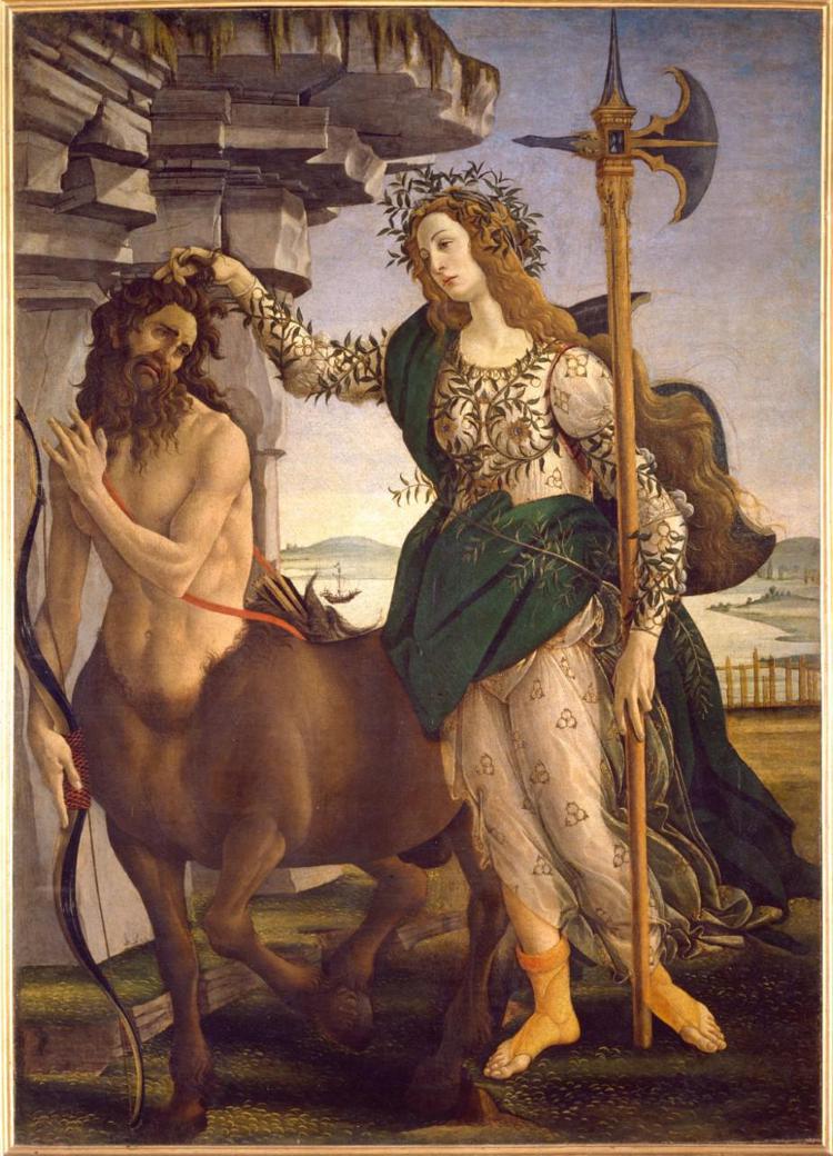 Galleria Uffizi, Sandro Botticelli, Pallade e il Centauro