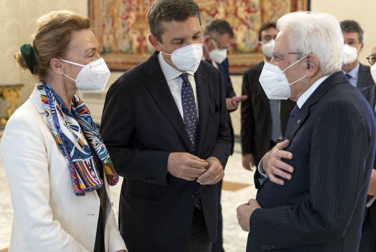 Il Presidente Sergio Mattarella con la Segretaria generale del Consiglio d’Europa Marija Pejcinovic Buri - foto Quirinale