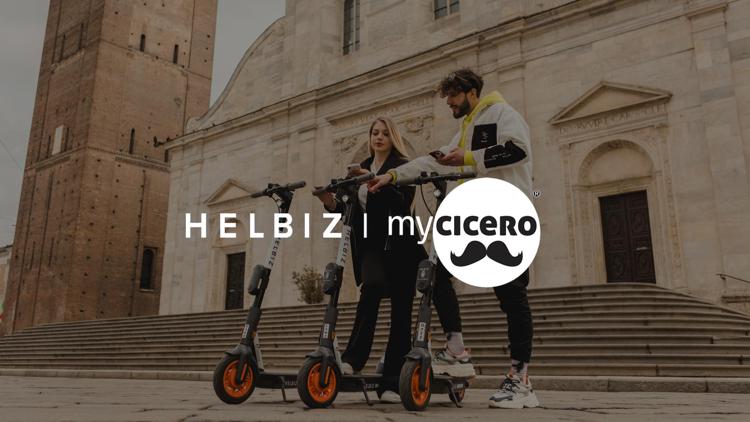 I mezzi Helbiz disponibili sull’App di intermodalità urbana myCicero