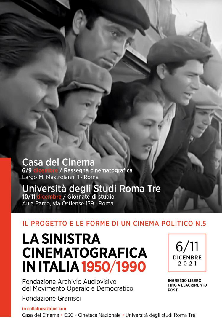 Rassegna cinematografica   alla Casa del Cinema e convegno a Roma  Tre in dicembre.