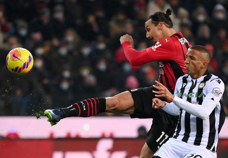 Udinese-Milan 1-1, Ibra salva i rossoneri in extremis