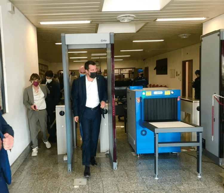 Matteo Salvini al bunker