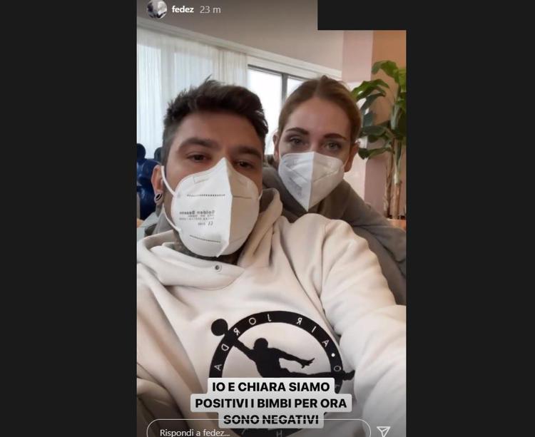 Fedez e Chiara Ferragni positivi al covid: video su Instagram