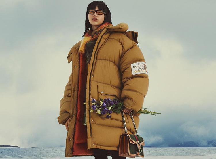 La campagna Gucci The North Face capitolo 2,. Creative Director: Alessandro Michele Art Director: Christopher Simmonds Photographer and Director: Durimel Make up: Thomas De Kluyver Hair: Andrea Martinelli 