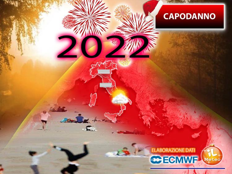 Capodanno 2022, meteo: gigante africano per tutte le feste, poi arriva il freddo
