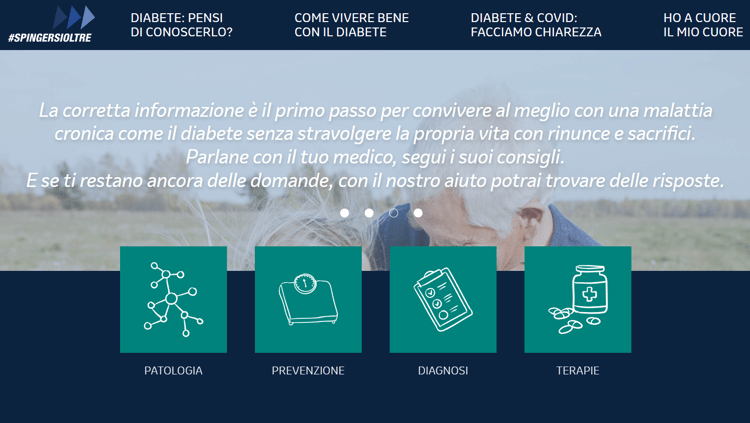 Nasce 'spingersioltre.it', sito dedicato al diabete di tipo 2