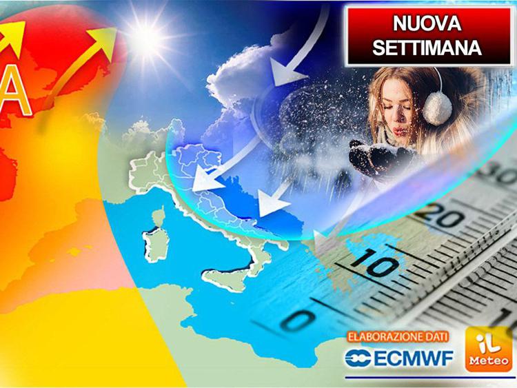 Italia al gelo e neve fino in pianura, previsioni meteo