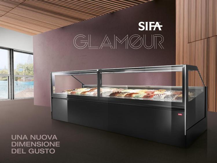 Sifa presenta Glamour, la nuova vetrina per gelato e pasticceria ad alta tecnologia