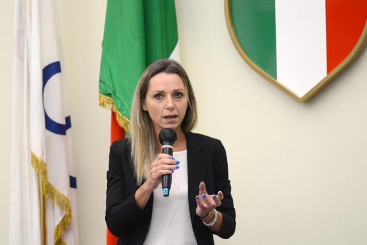 On. Valentina Vezzali, sottosegretaria di Stato alla presidenza del Consiglio Dei Ministri con delega allo sport (Ipa/Fotogramma)