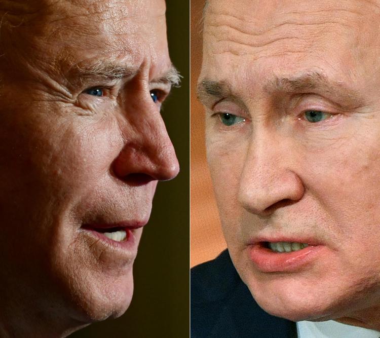 Il presidente Usa Joe Biden e quello russo Vladimir Putin - (Afp)