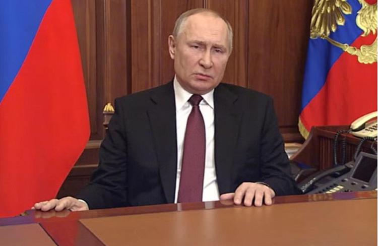 Ucraina-Russia, media: dichiarazione guerra Putin registrata 3 giorni fa