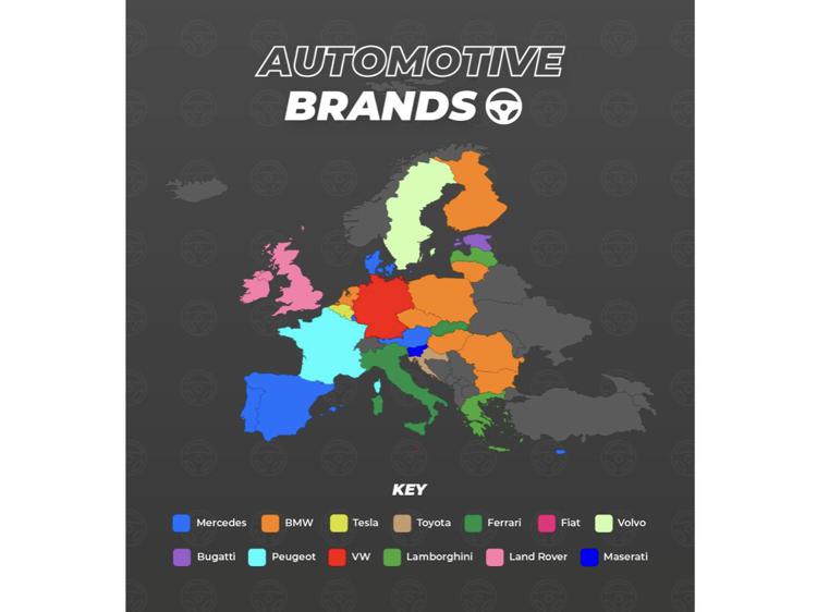 BMW e Mercedes i marchi più popolari in Europa