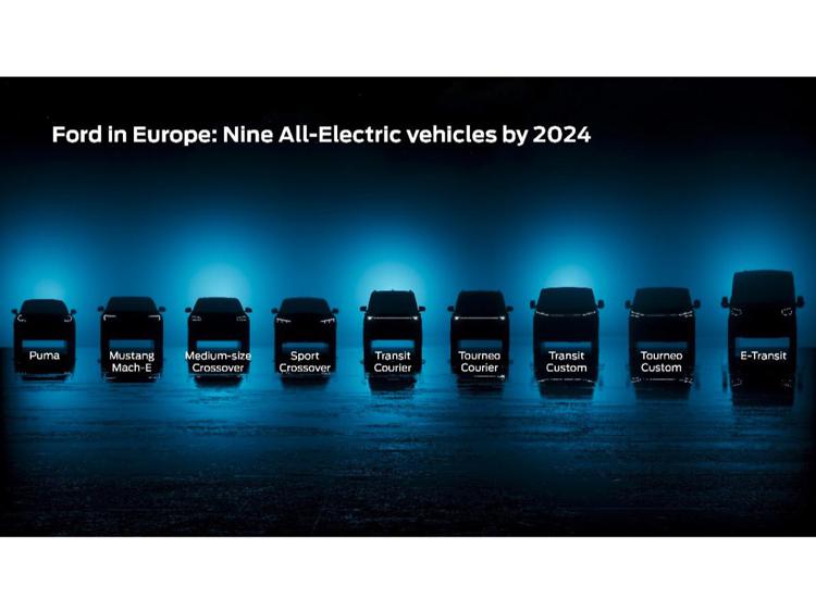 Ford lancerà 7 nuovi BEV in Europa entro il 2024