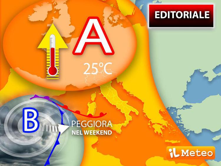 Sole e caldo su Italia, poca pioggia nel weekend: meteo