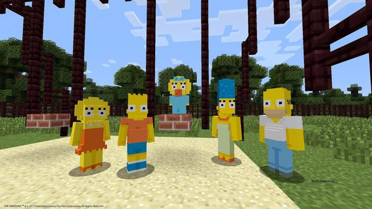 Simpson e Minecraft, i fan ricreano tutta la città di Springfield nel gioco