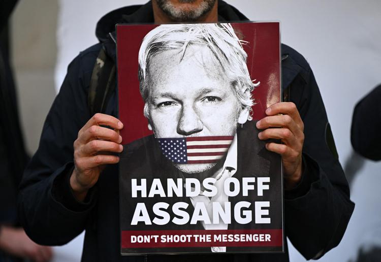 Manifestazione per Assange - Afp